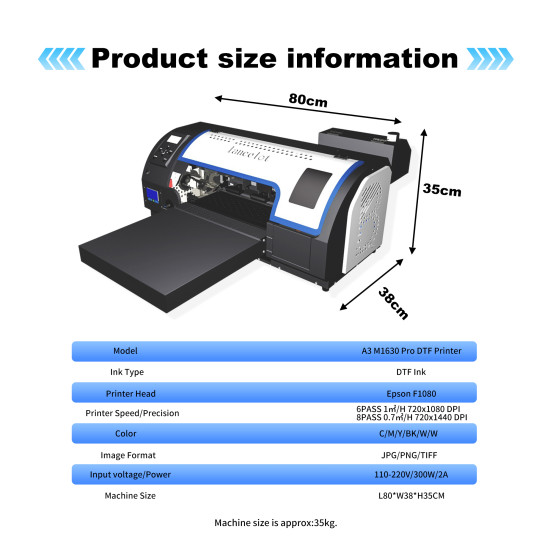 Lancelot Auto-Maintenance M1630 Pro DTF Printer Machine